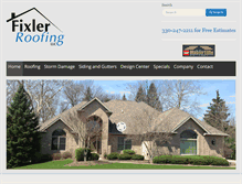 Tablet Screenshot of fixlerroofing.com
